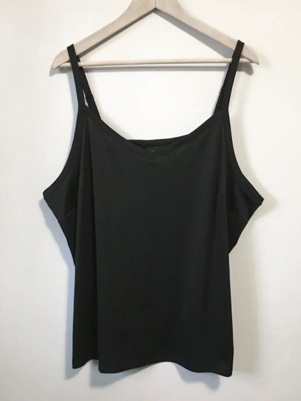 NWT INC International Concepts Adjustable Strap Black Camisole - 3X